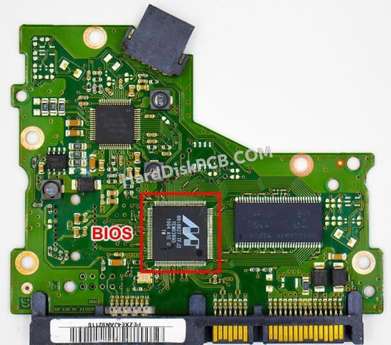 Étapes pour échanger la puce BIOS sur BF41-00283A PCB du disque dur Samsung