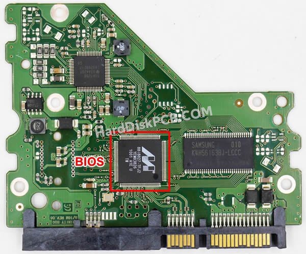 Étapes pour échanger la puce BIOS sur BF41-00284A PCB du disque dur Samsung