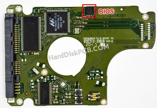 Étapes pour échanger la puce BIOS sur BF41-00291A PCB du disque dur Samsung
