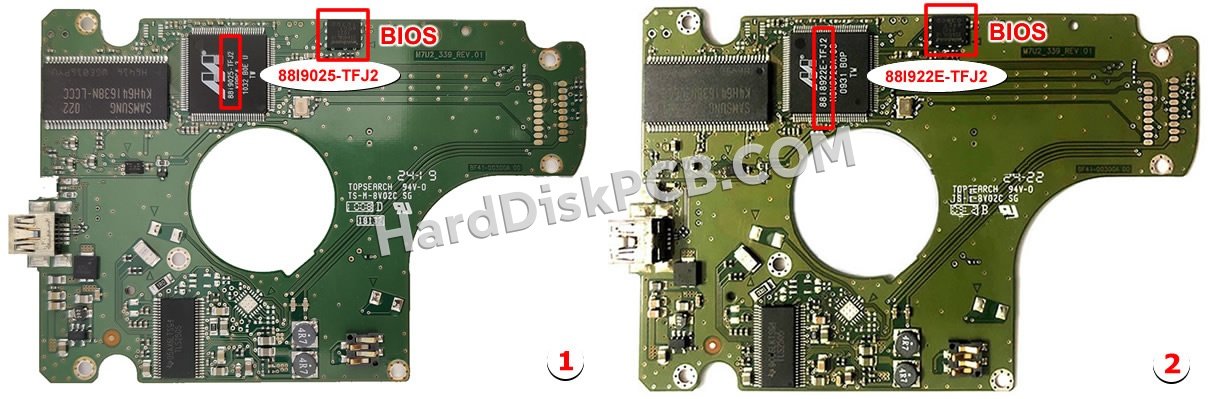Étapes pour échanger la puce BIOS sur BF41-00300A PCB du disque dur Samsung