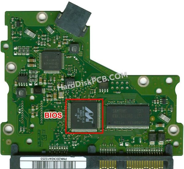 Étapes pour échanger la puce BIOS sur BF41-00302A PCB du disque dur Samsung