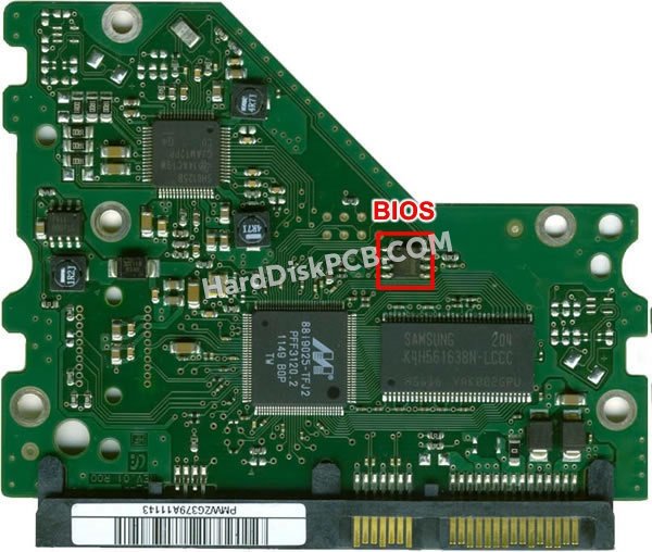 Étapes pour échanger la puce BIOS sur BF41-00303A PCB du disque dur Samsung
