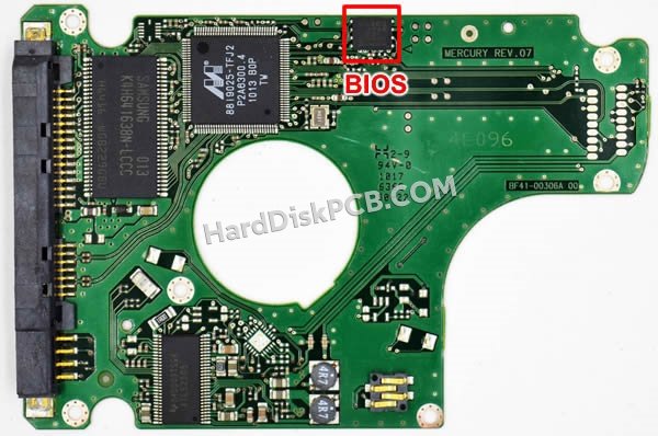 Étapes pour échanger la puce BIOS sur BF41-00306A PCB du disque dur Samsung