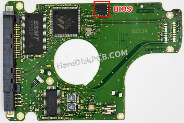 Étapes pour échanger la puce BIOS sur BF41-00320A PCB du disque dur Samsung