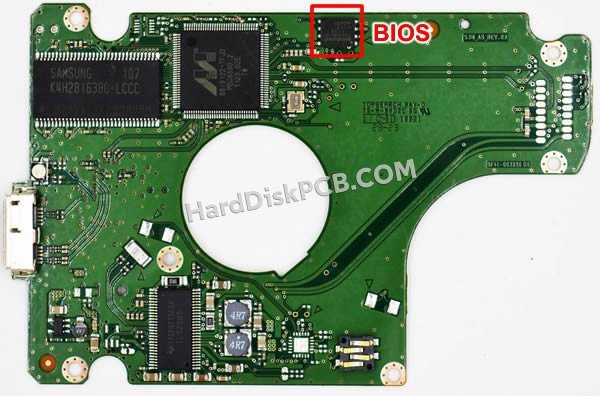 Étapes pour échanger la puce BIOS sur BF41-00325A PCB du disque dur Samsung