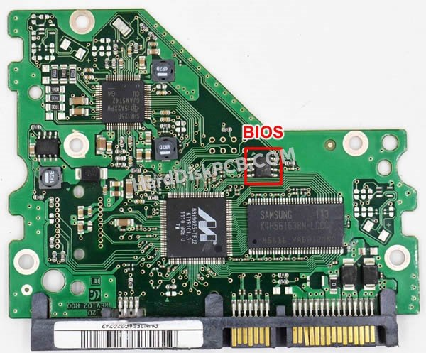 Étapes pour échanger la puce BIOS sur BF41-00329A PCB du disque dur Samsung