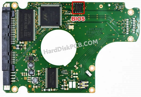 Étapes pour échanger la puce BIOS sur BF41-00354A PCB du disque dur Samsung
