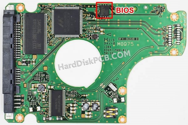Étapes pour échanger la puce BIOS sur BF41-00354B PCB du disque dur Samsung