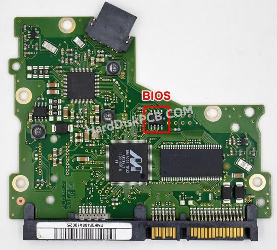 Étapes pour échanger la puce BIOS sur BF41-00358A PCB du disque dur Samsung