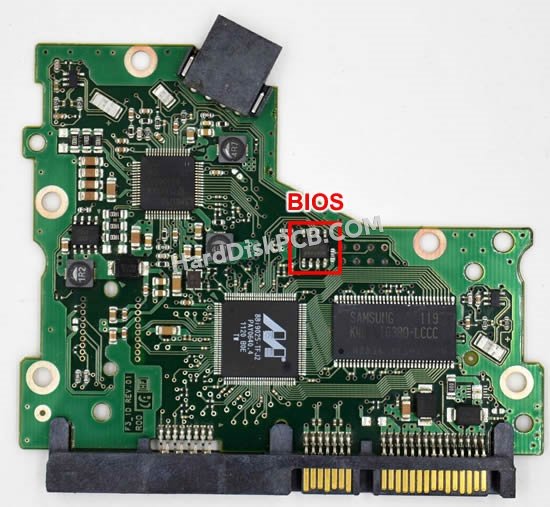 Étapes pour échanger la puce BIOS sur BF41-00370A PCB du disque dur Samsung