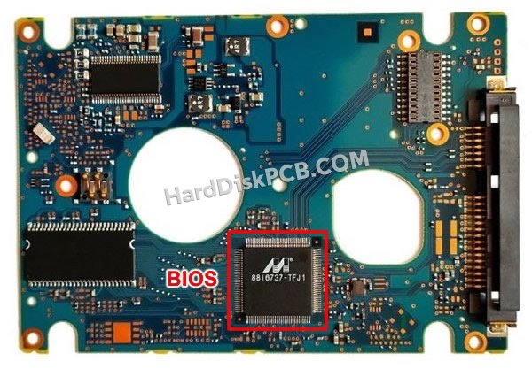 Étapes pour échanger la puce BIOS sur CA26344-B32104BA PCB du disque dur Fujitsu