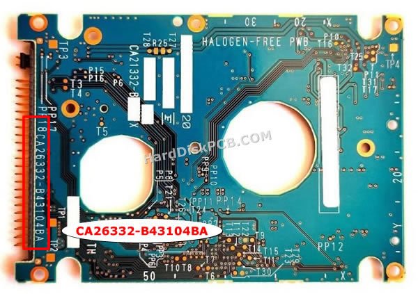 Changer carte pcb disque dur Fujitsu